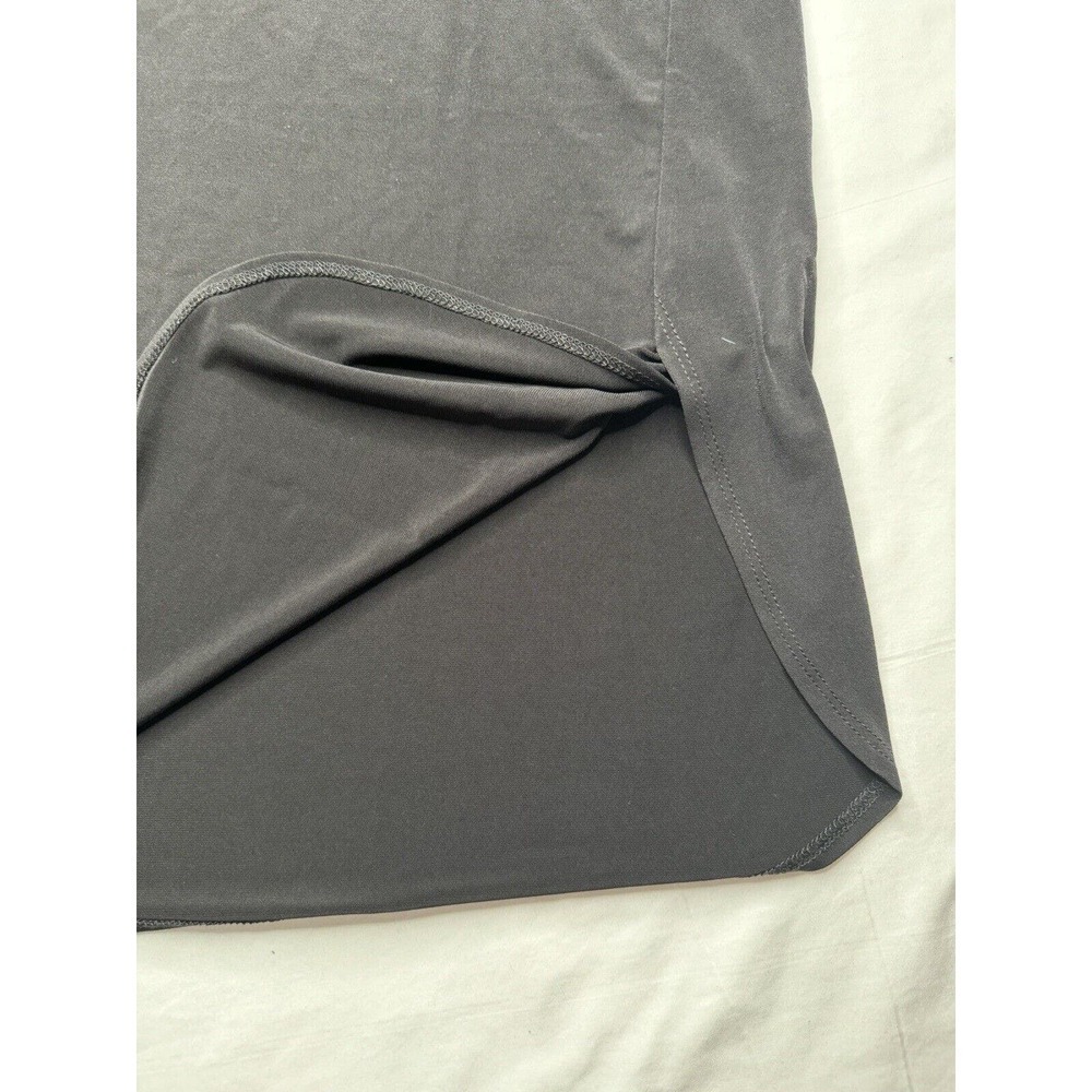 Susan Graver L Modern Essentials Black Top Rounded Split Hem A352184 Preowned​​ - Picture 8 of 11